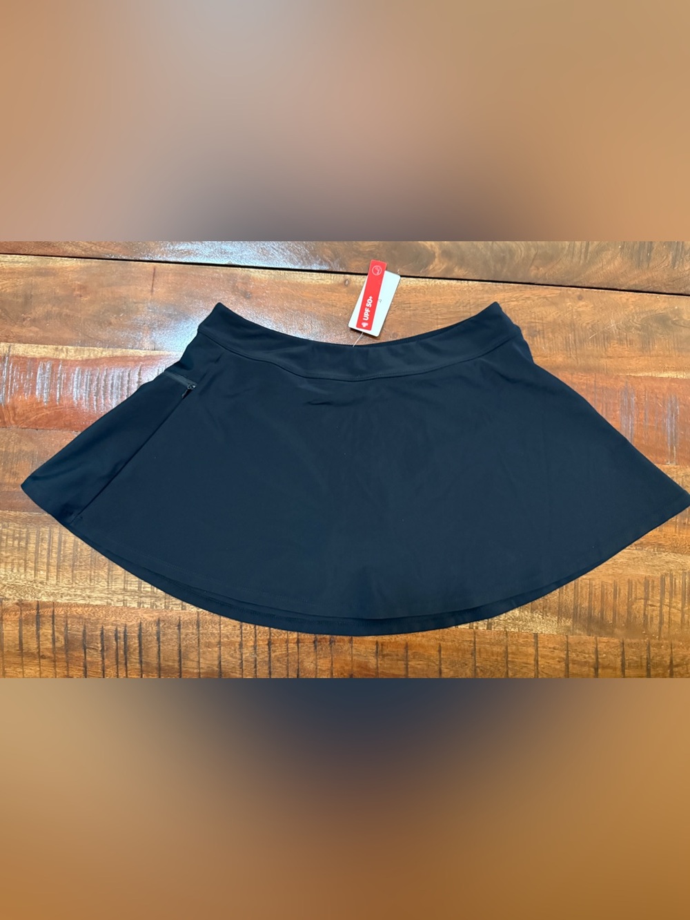 Black Women's swim Skirt with Built-In underwear NWT